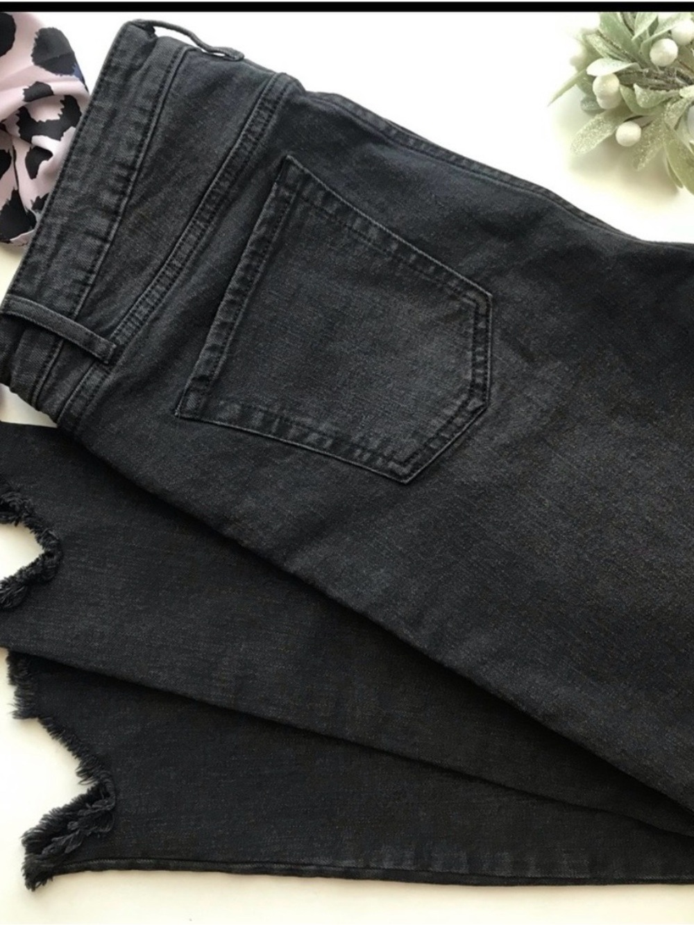 wild fable Black Skinny Ripped Jeans